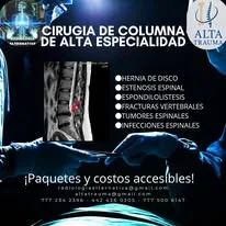 Promoción de cirugía de columna de alta especialidad